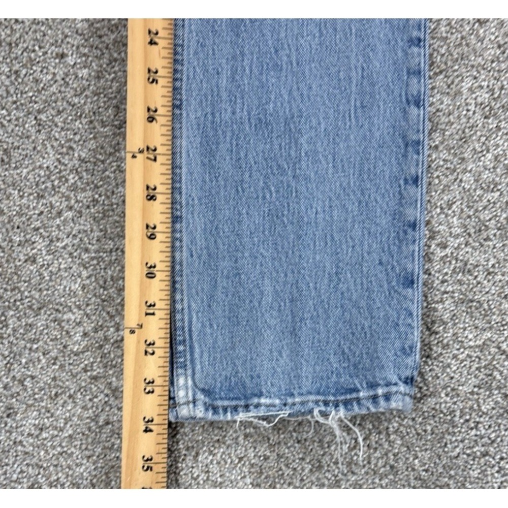 Abercrombie & Fitch 90s Straight Ultra High Rise Criss-Cross 25/0 XL Light Wash - Picture 12 of 14